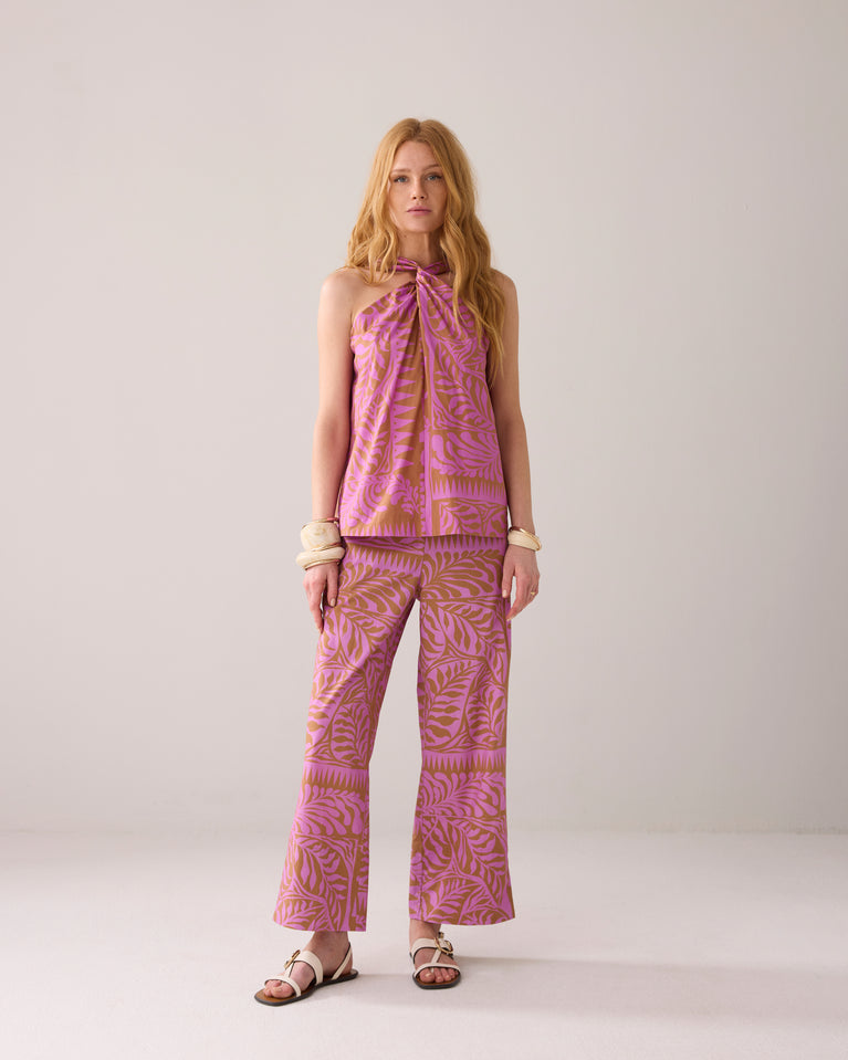 Summum Top Met Gedraaide Halslijn