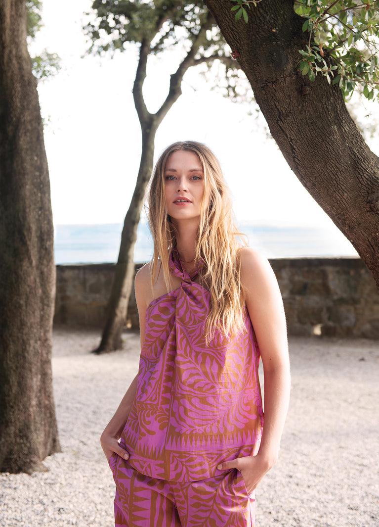 summum Top met gedraaide halslijn