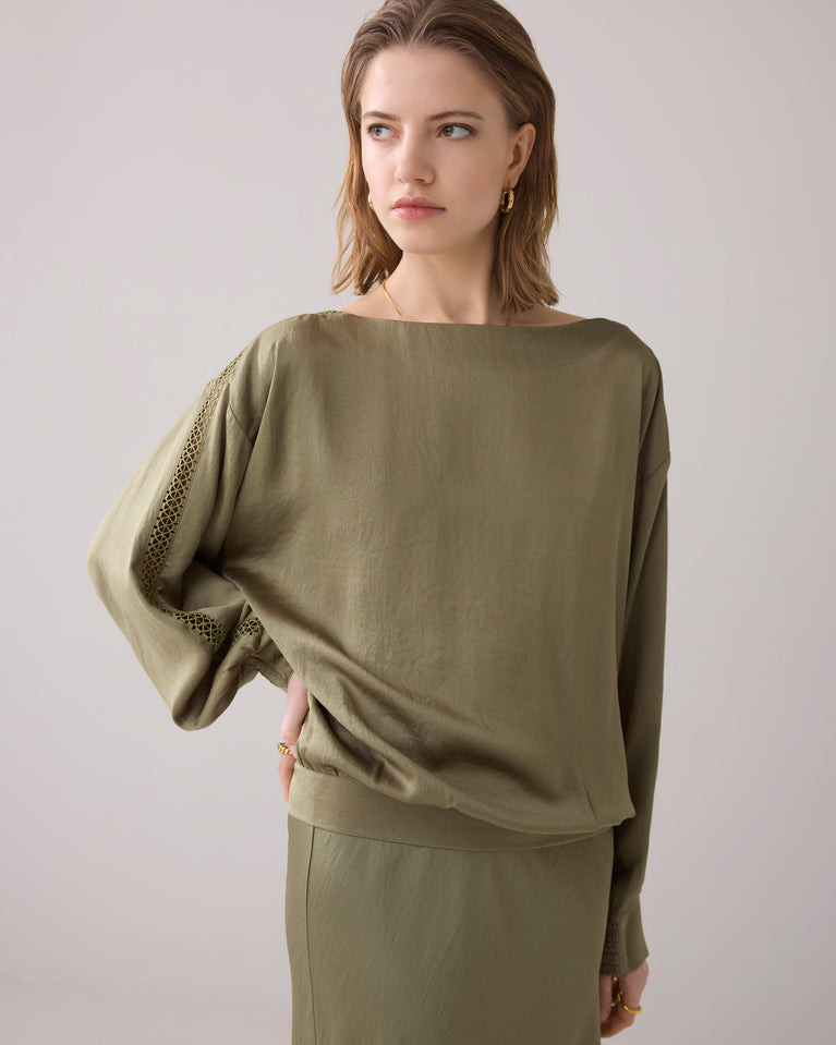 summum Top met vleermuismouwen