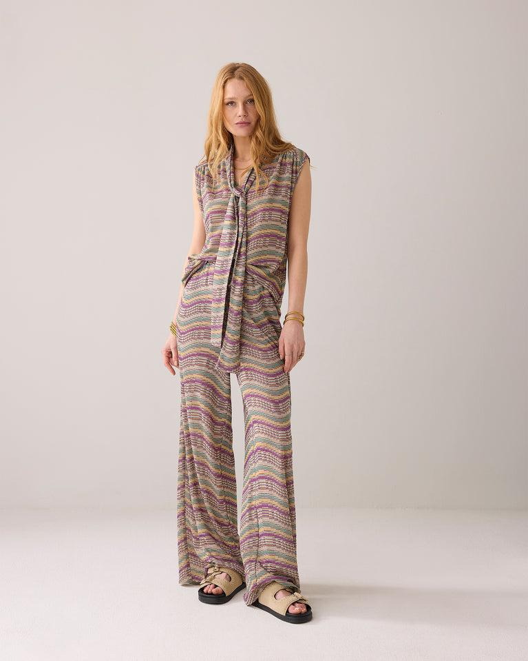 Summum Top Van Italiaanse Jaquardstof