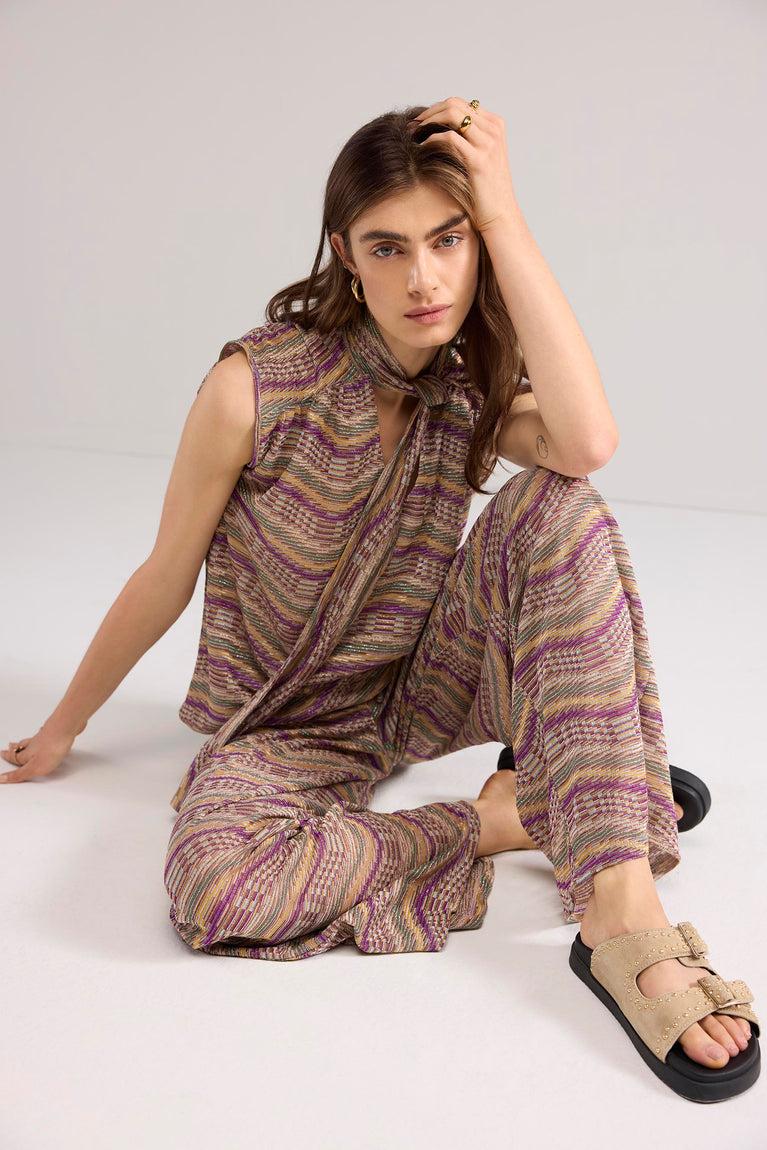 summum Top van Italiaanse jaquardstof