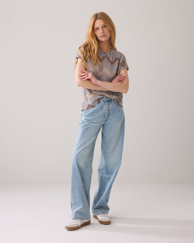 summum Top zigzagpatroon