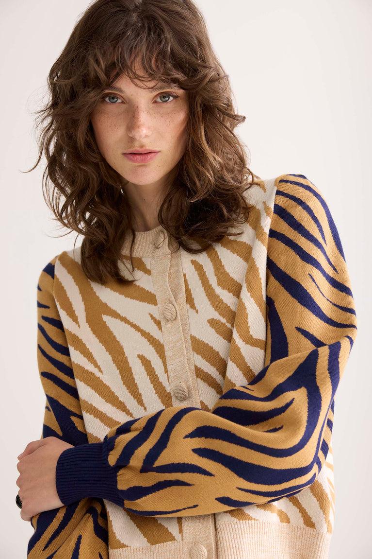 summum Vest lurex-Jacquard