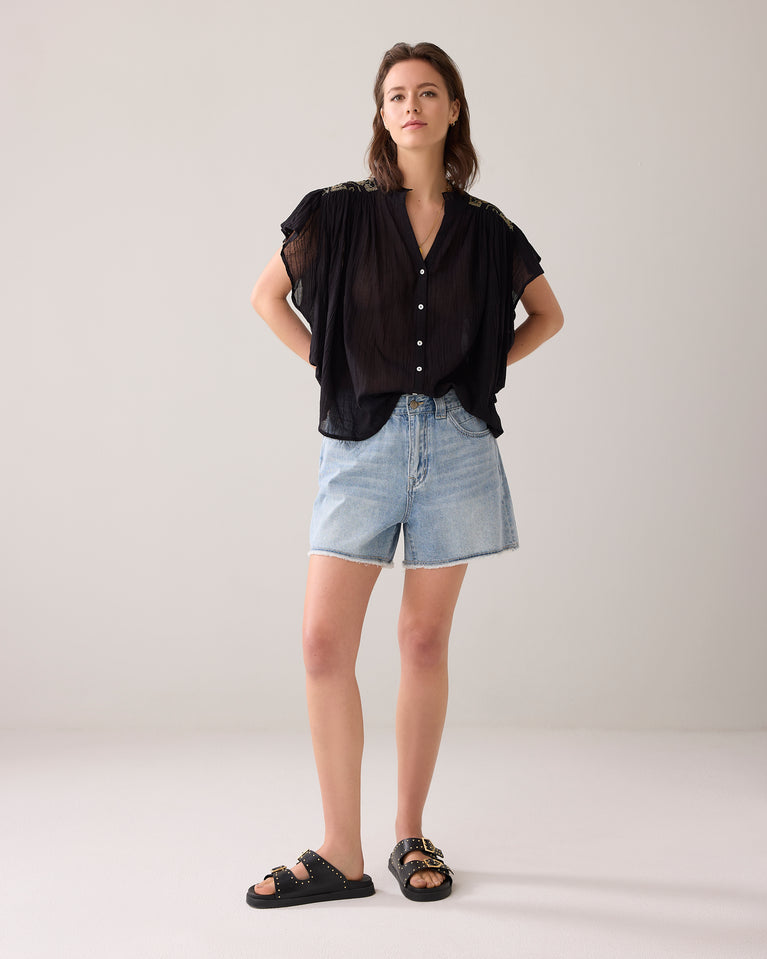 summum Vintage denim short