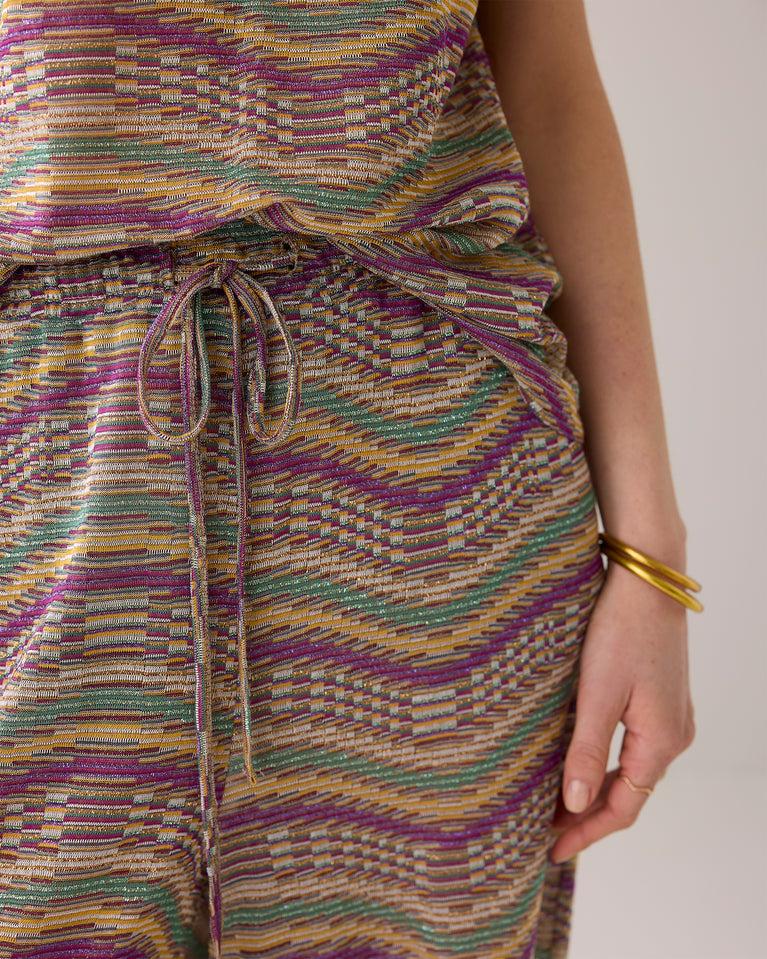 Summum Wijde Broek Italiaanse Jacquardstof