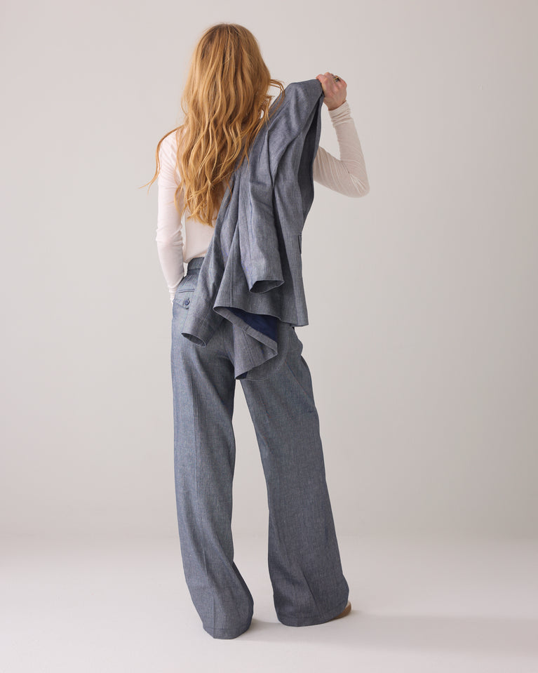 Summum Wijde Broek Linnenblend