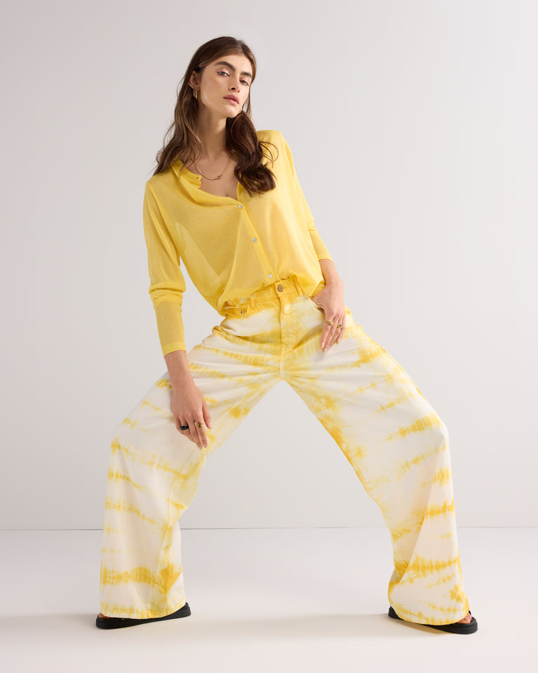 summum Wijde broek tie-dye