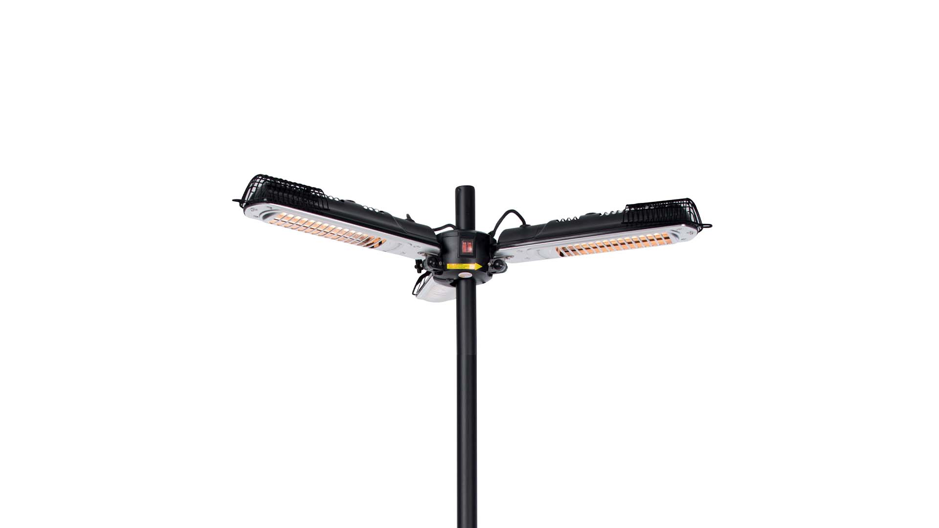 sunred Bright Parasol Zwart 2000 Watt