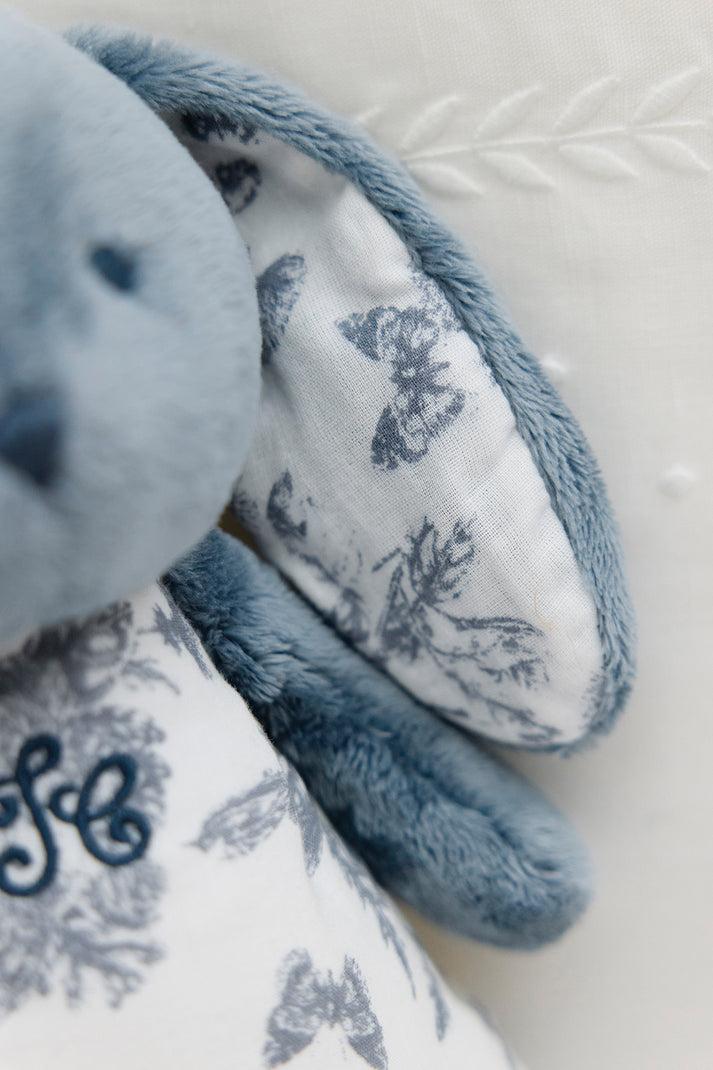 Tartine Et Chocolat Augustin The Rabbit Musical Night Light Gedrukt Toile De Jouy Blauw Lichtgrijs