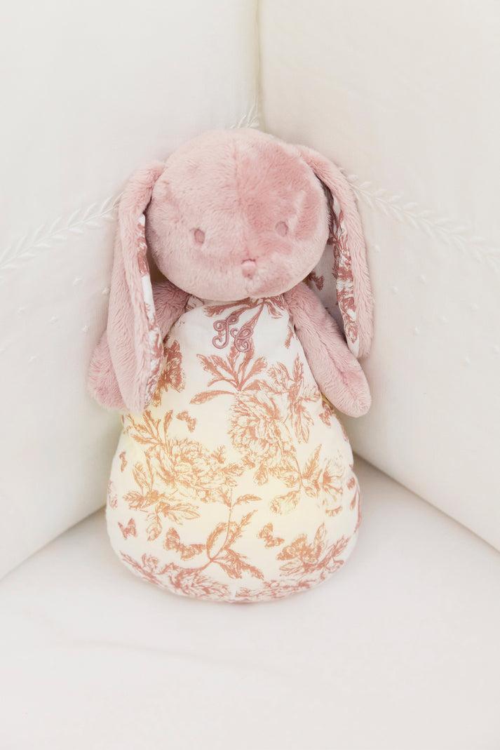 Tartine Et Chocolat Augustin The Rabbit Musical Night Light Gedrukt Toile De Jouy Roze Lichtgrijs