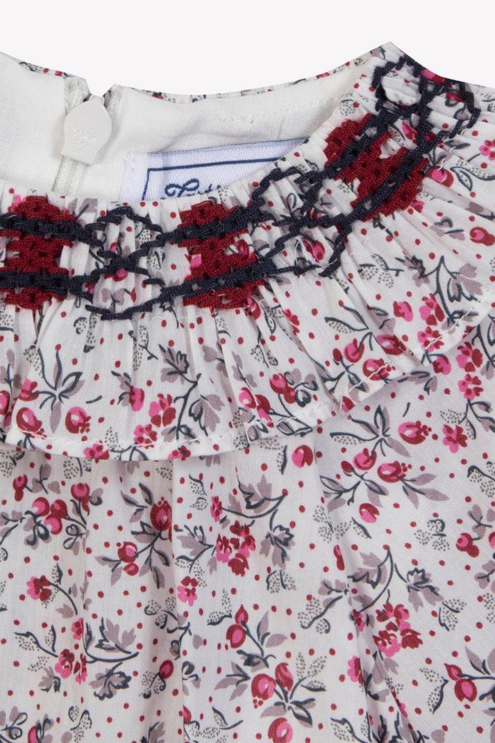 Tartine Et Chocolat Blouse Ecru Gedruktbloemrijk Moeder -of -Pearl