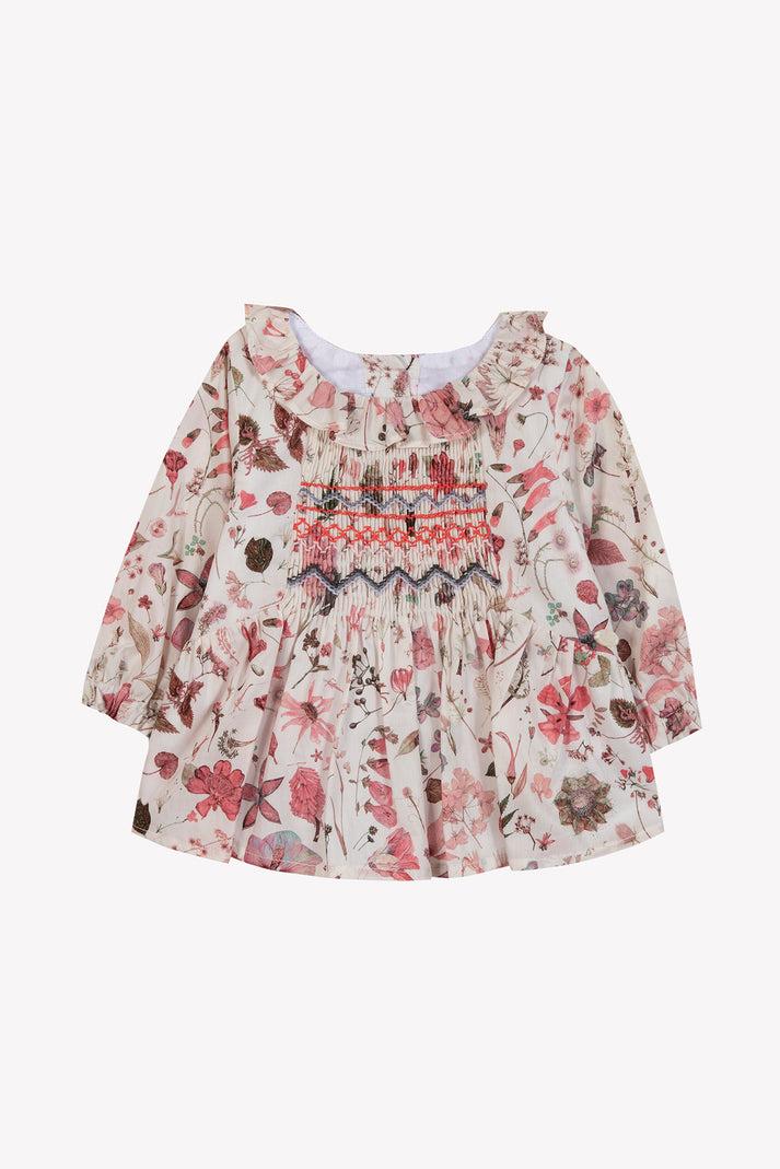 tartine et chocolat Blouse Liberty geslagen Moeder -of -Pearl