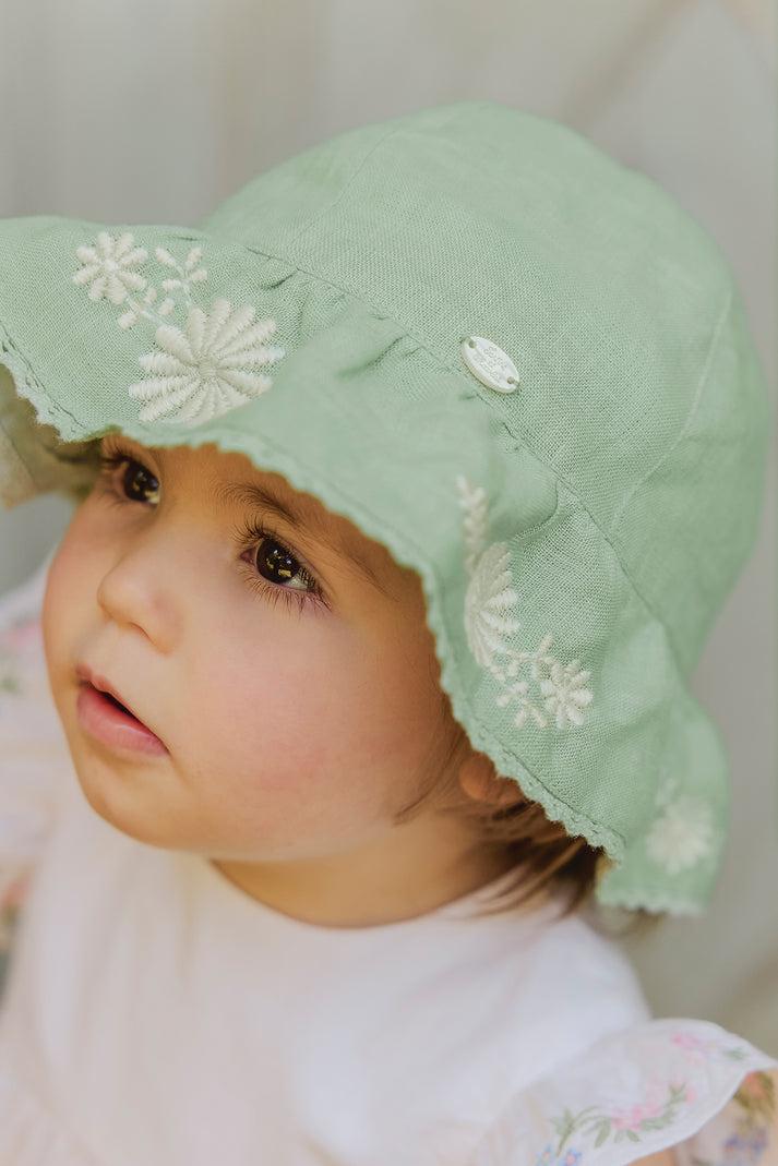 tartine et chocolat Bob Groen verstandig Linnen Borduurwerk bloemrijk Lichtroze