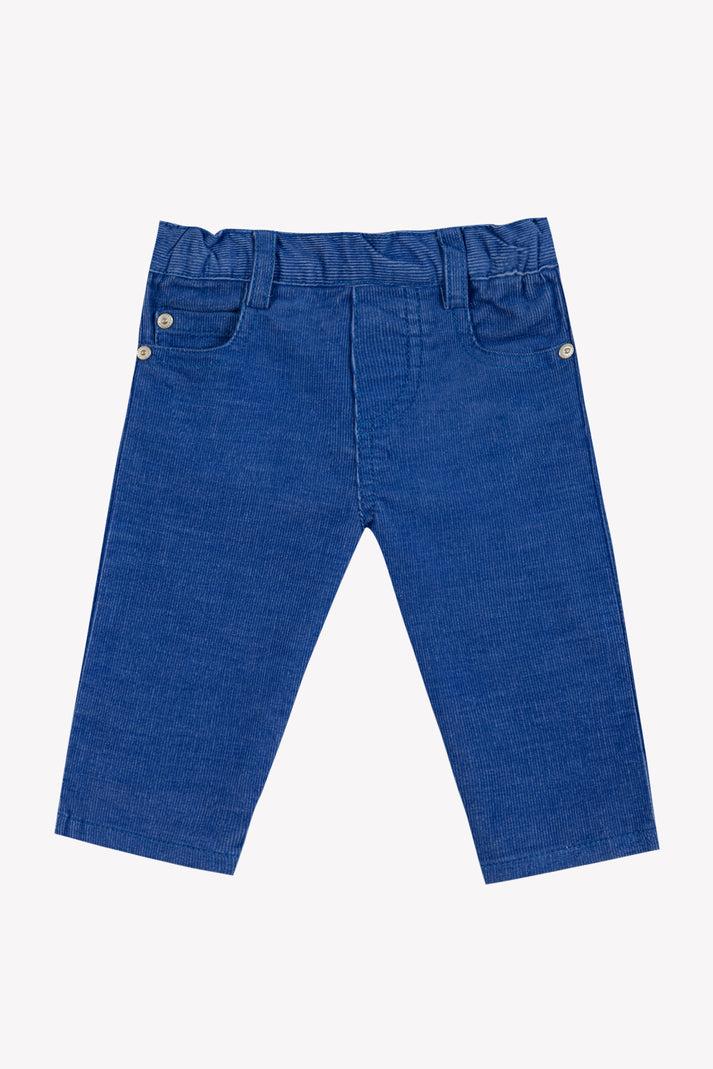 tartine et chocolat Broek Blauw elektrisch in Velours Blauw gletsjer