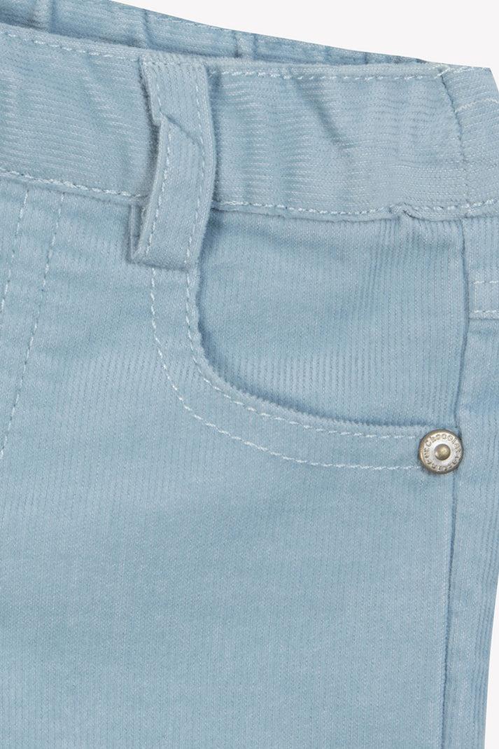 Tartine Et Chocolat Broek Blauw Gletsjer In Velours Blauw Gletsjer