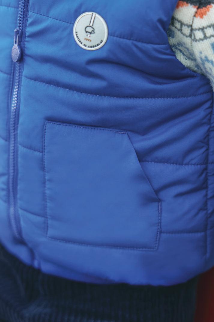 Tartine Et Chocolat Donsjack Blauw Elektrisch Mouwloos Navy