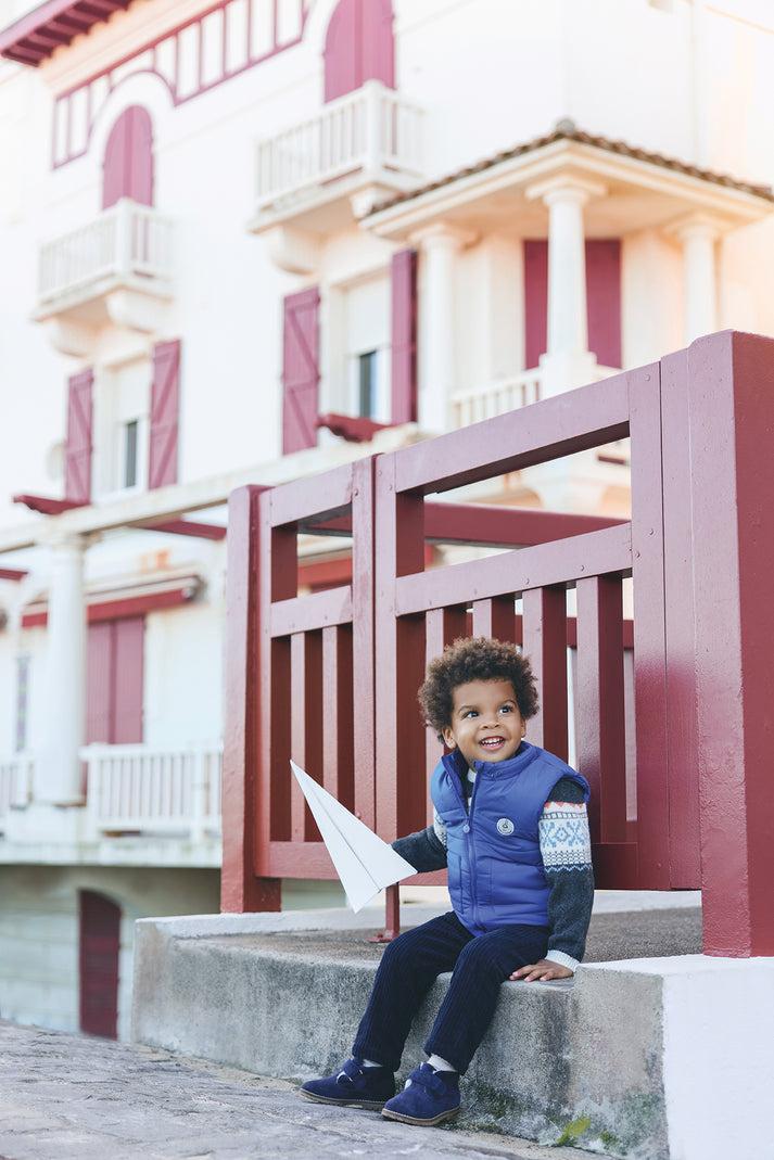 tartine et chocolat Donsjack Blauw Elektrisch mouwloos Navy