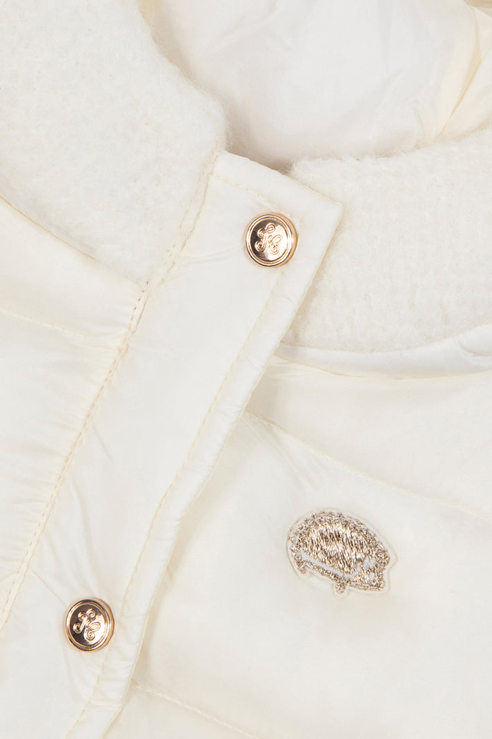 Tartine Et Chocolat Donsjack Ecru Wol Veranderende Parel