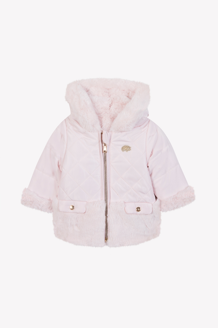 Tartine Et Chocolat Donsjack Roze Bleek Omkeerbaar Lichtroze