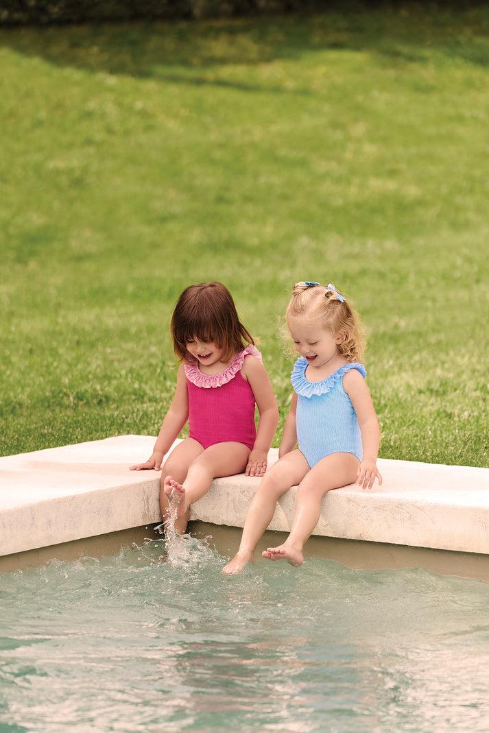 tartine et chocolat Eendelig badpak Luz x Tartine et Chocolat Blauw