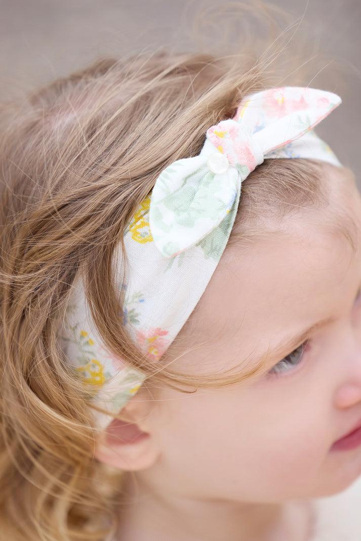 tartine et chocolat Hoofdband ecru Linnen Gedruktbloemrijk Ecru