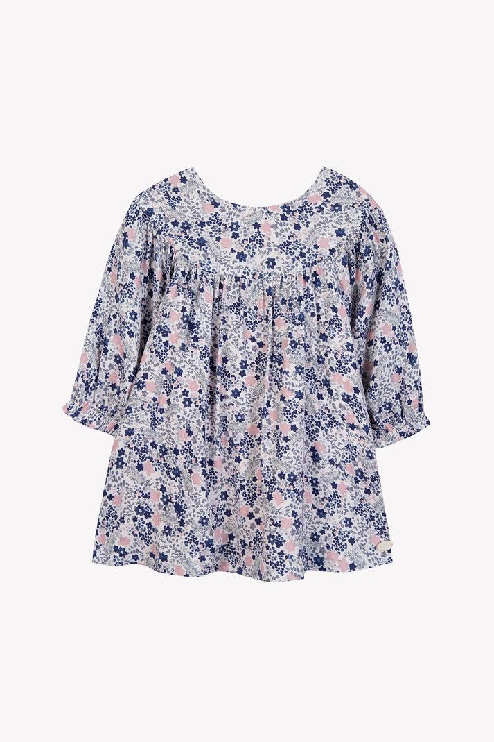 tartine et chocolat Jurk bosbessen met kleine bloemen Bosbes