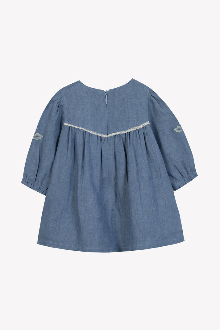 Tartine Et Chocolat Jurk Chambray Borduurwerk Chambray