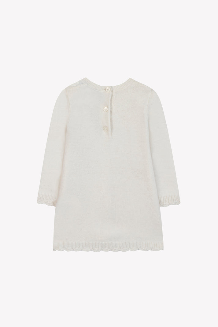 Tartine Et Chocolat Jurk Ecru Borduurwerk Moeder -of -Pearl