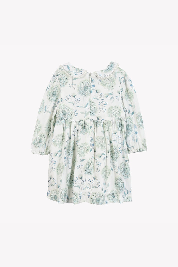 Tartine Et Chocolat Jurk Emerald Tekening Bloemen Smaragd