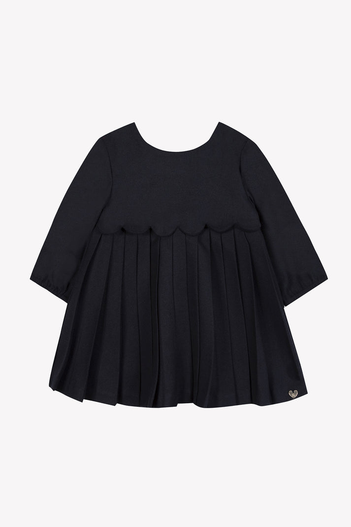 tartine et chocolat Jurk Navy Plooien religieus Navy