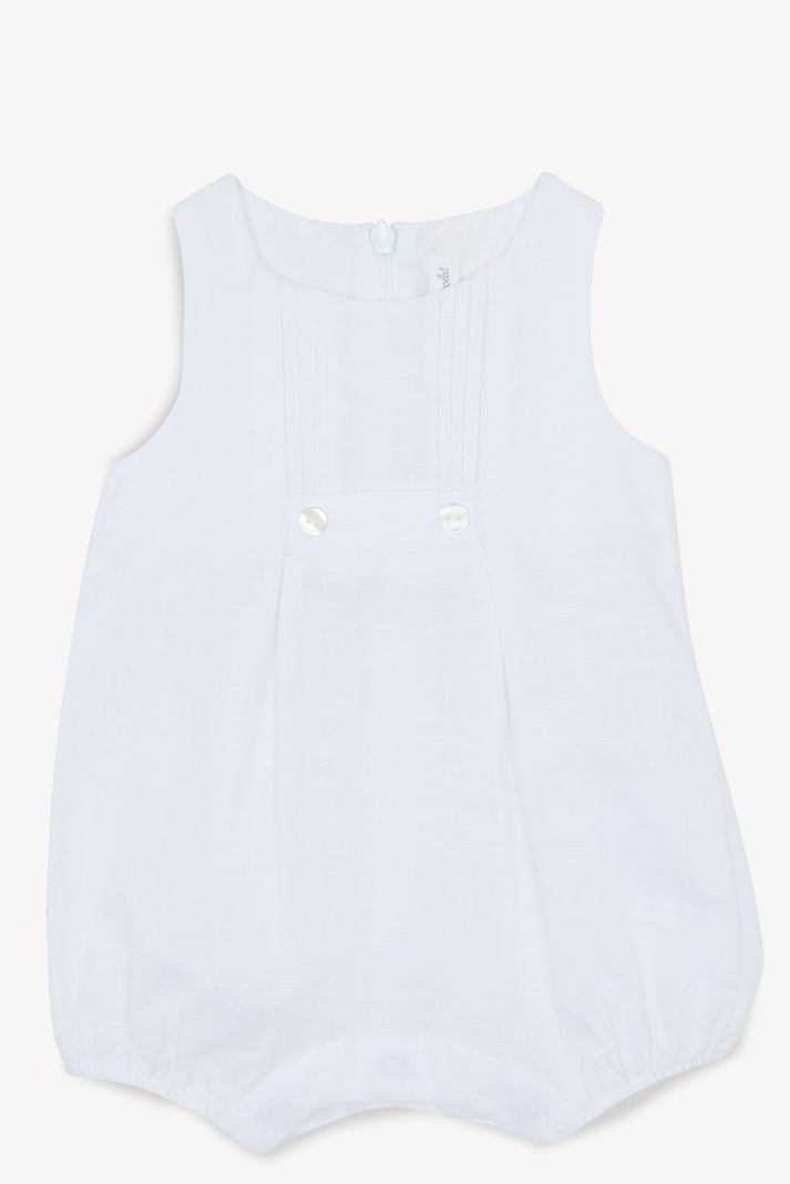 Tartine Et Chocolat Korte Combinatie Wit Linnen Duin