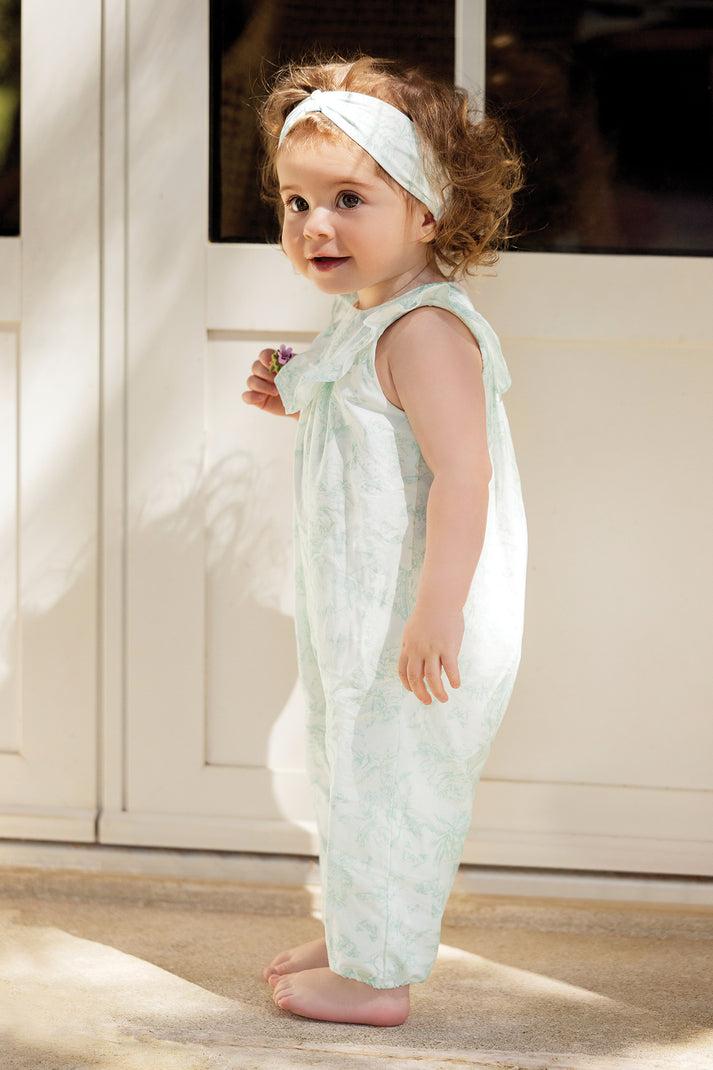 tartine et chocolat Lange combinatie Watergroen geïnspireerd op Toile de Jouy Praline