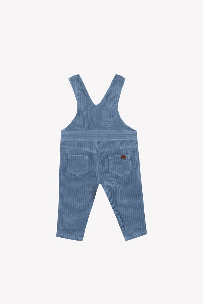 Tartine Et Chocolat Lange Overalls Blauw GrijsÉ In Velours Navy