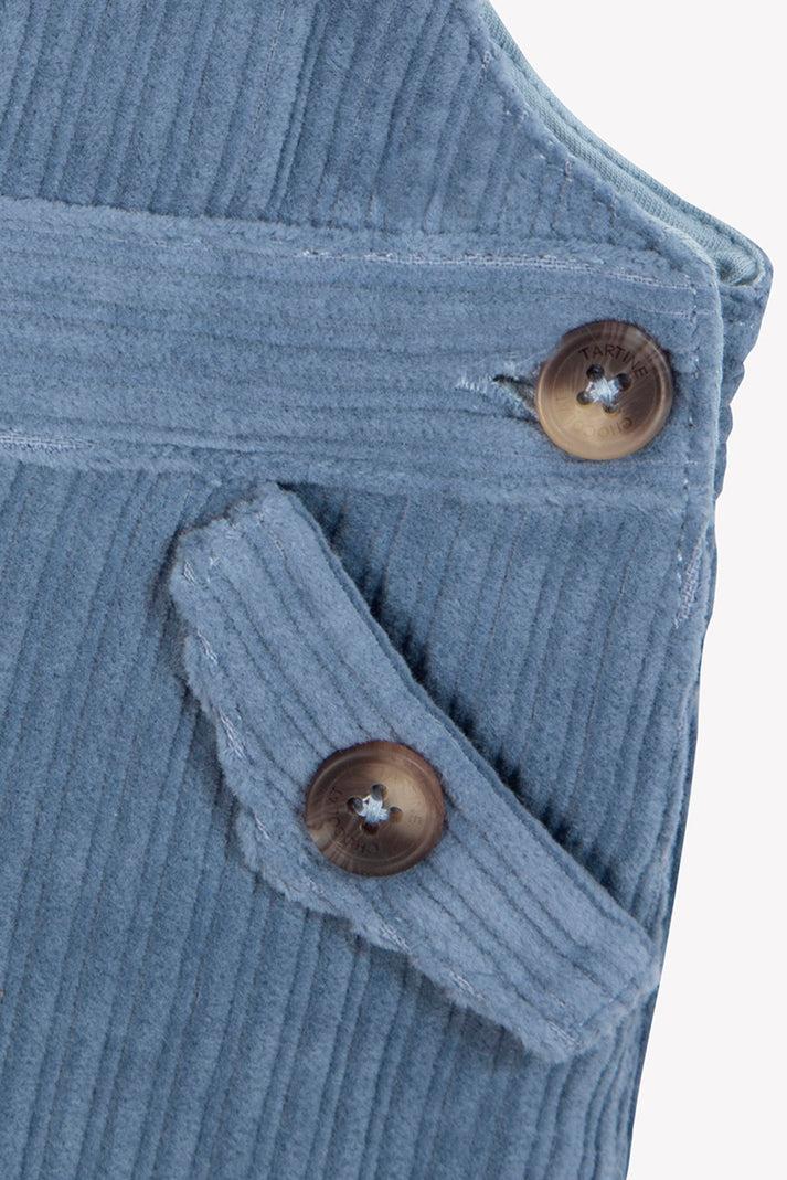 Tartine Et Chocolat Lange Overalls Blauw GrijsÉ In Velours Navy