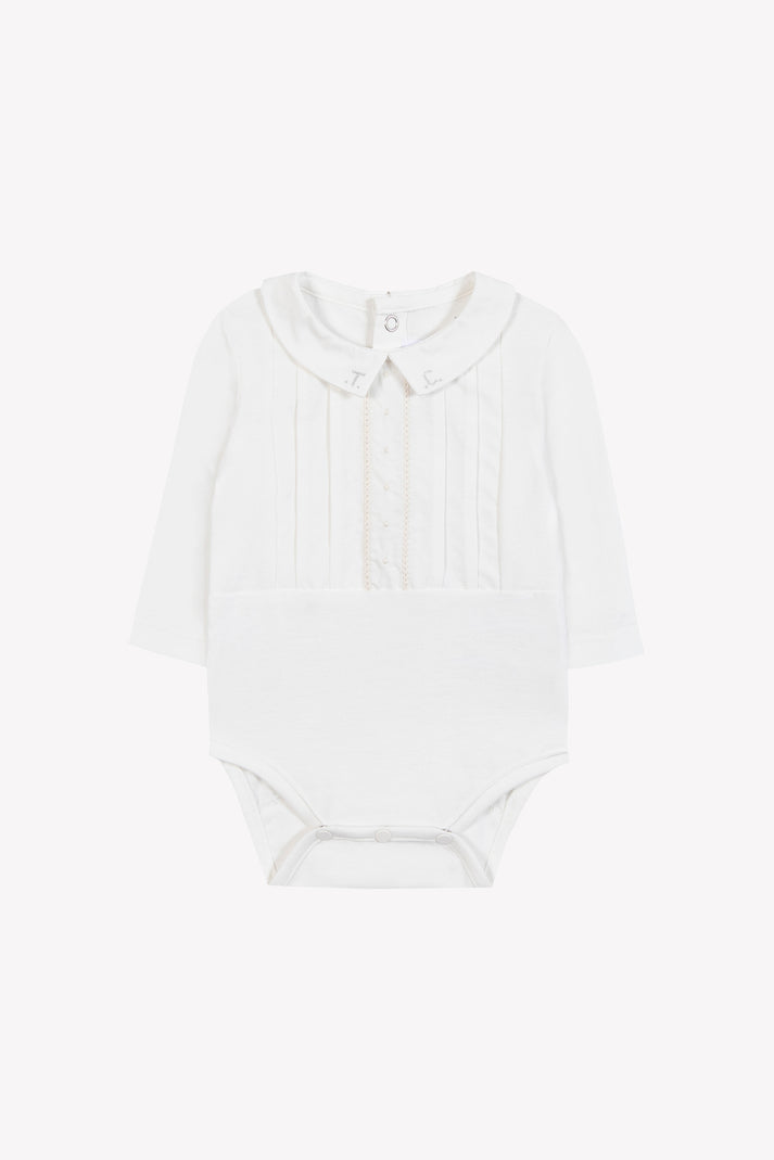 tartine et chocolat Lichaam Ecru Plooien religieus Wit