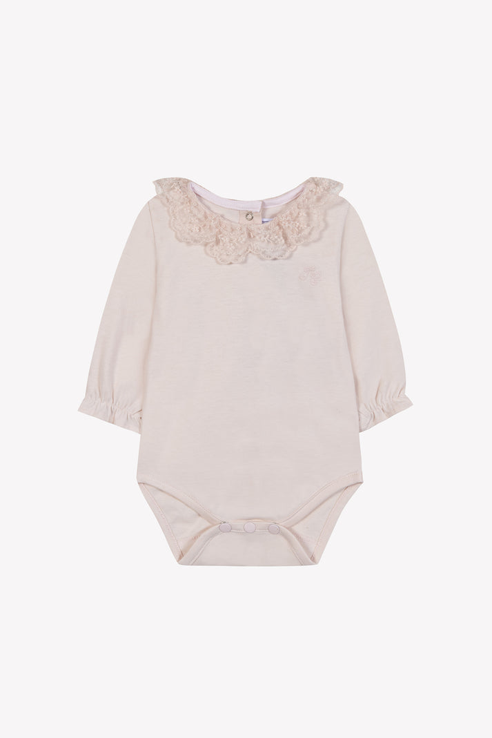 tartine et chocolat Lichaam Lichtroze Halsband Borduurwerk Engels Moeder -of -Pearl