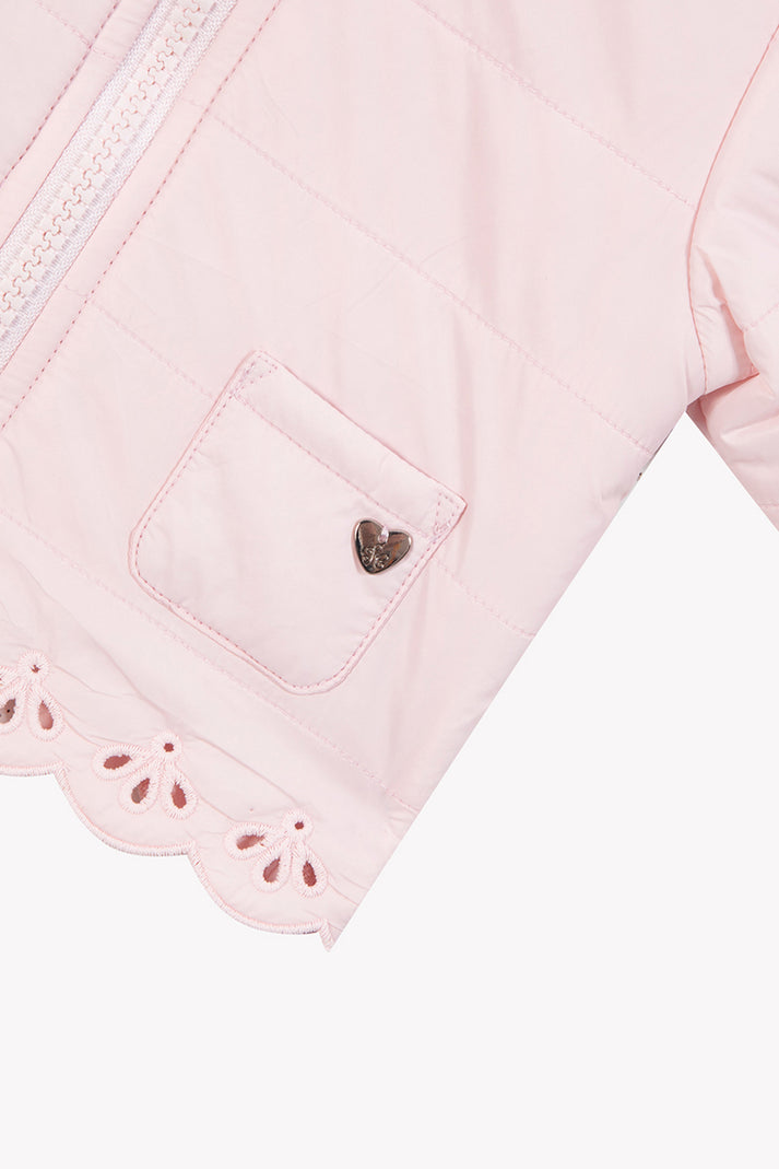 Tartine Et Chocolat Onderstaand Donsjack Lichtroze Navy