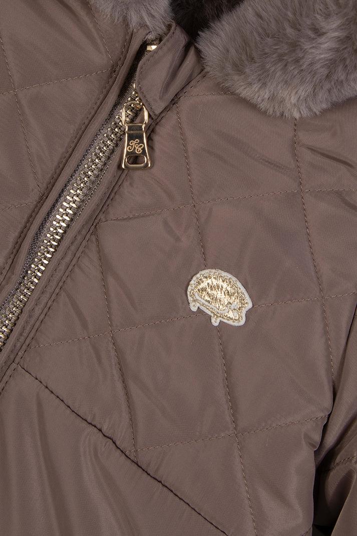 Tartine Et Chocolat Onesie Taupe Omkeerbaar Lichtroze