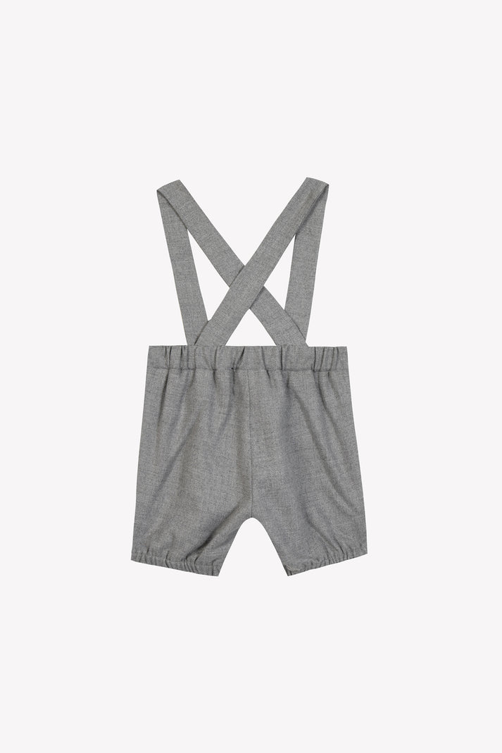 Tartine Et Chocolat Salopette Grijs Gebogen Over Knoop Navy