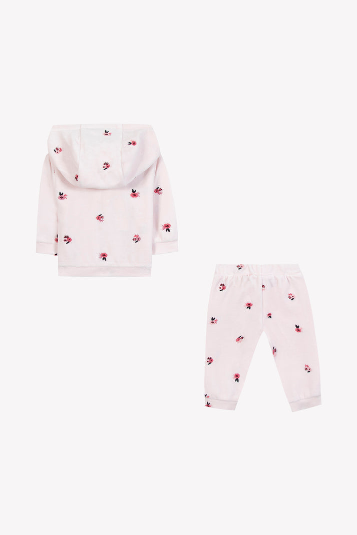 Tartine Et Chocolat Set Jogging Lichtroze Velours Lichtroze