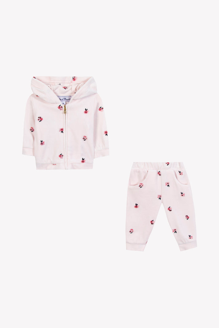 tartine et chocolat Set Jogging Lichtroze Velours Lichtroze