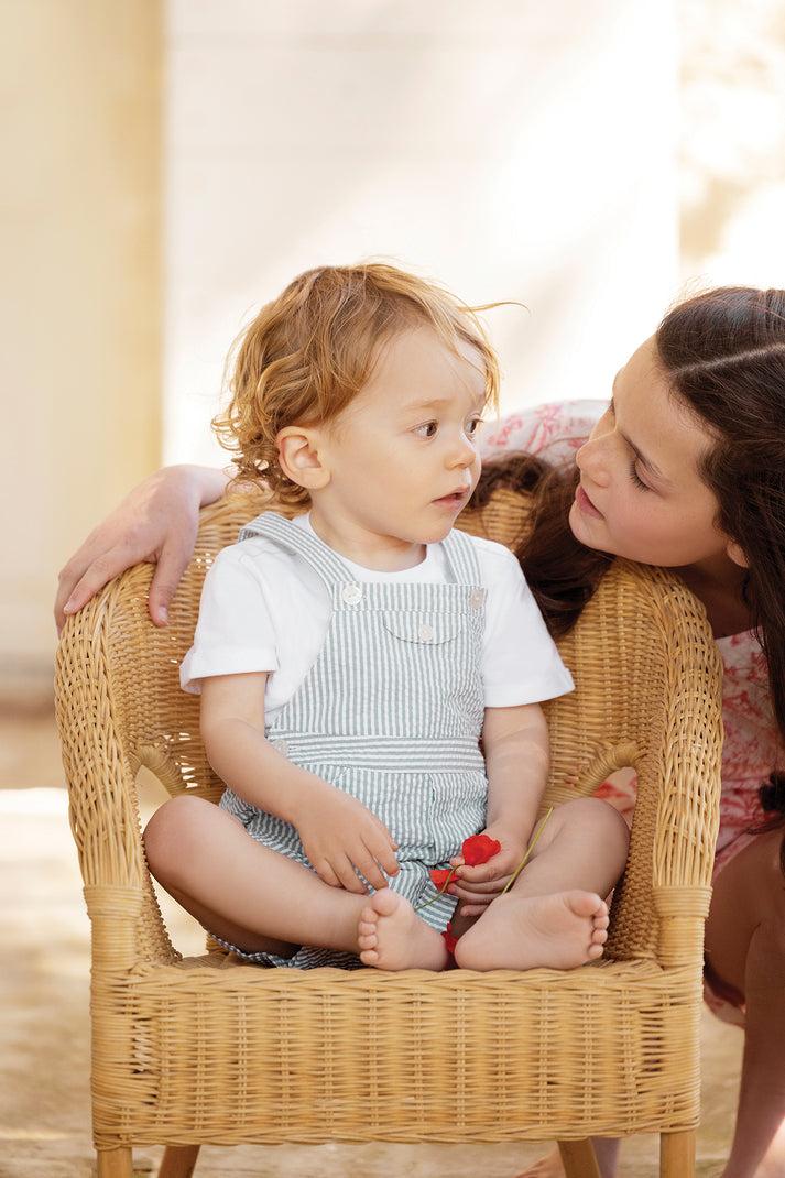 tartine et chocolat Set Kort Smaragdgroene strepen Praline