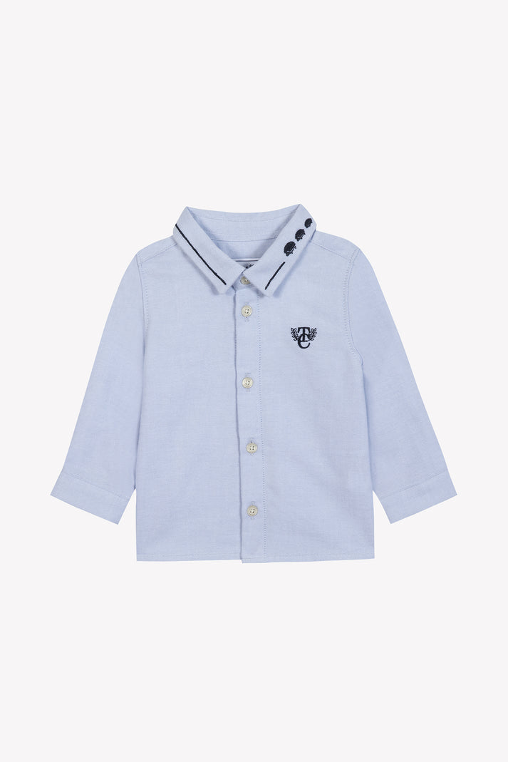 tartine et chocolat Shirt Blauw Grijse TC monogram Wit