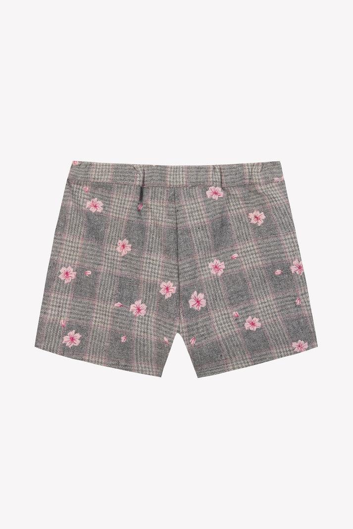 Tartine Et Chocolat Short Grijs Gebogen Over Ruiten Grijs GEMIDDELD