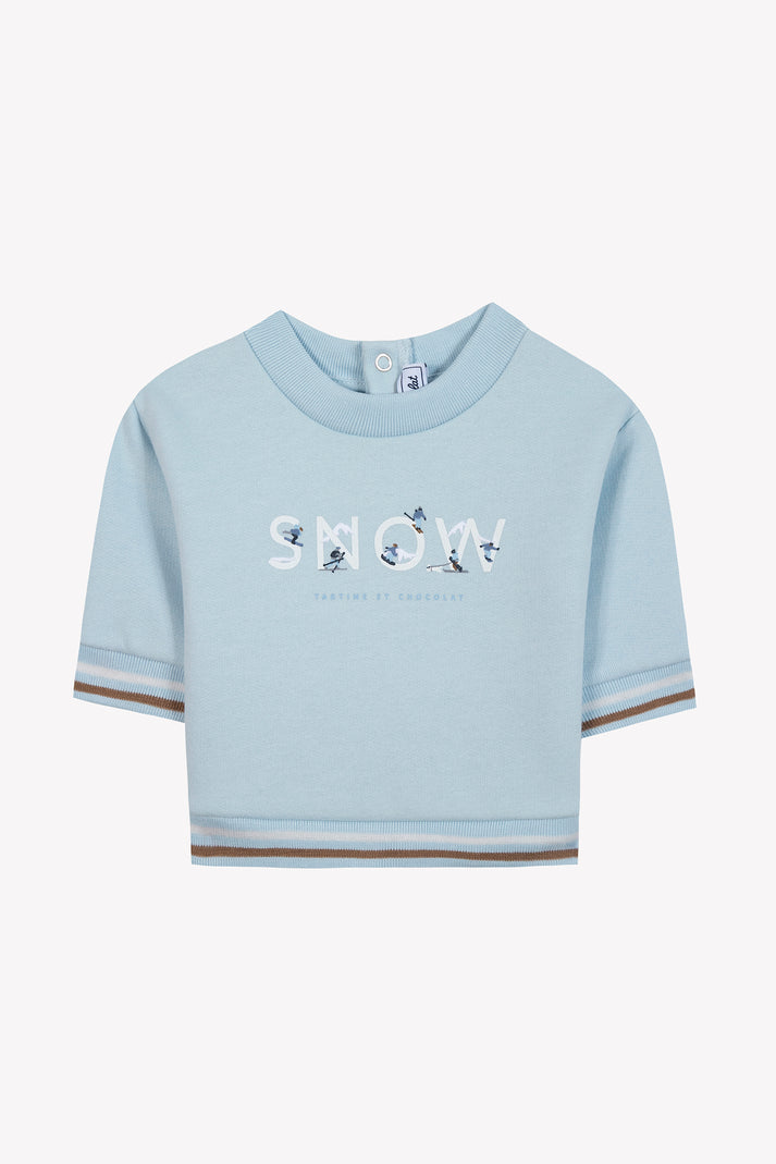 tartine et chocolat Sweatshirt Blauw Sneeuwgletsjer Blauw Getalde gletsjer