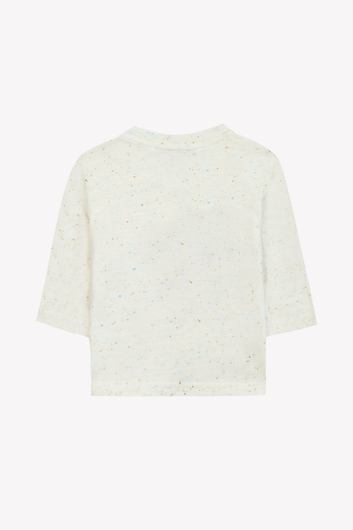 Tartine Et Chocolat T -shirt Ecru Tekening Wasbeer Moeder -of -Pearl