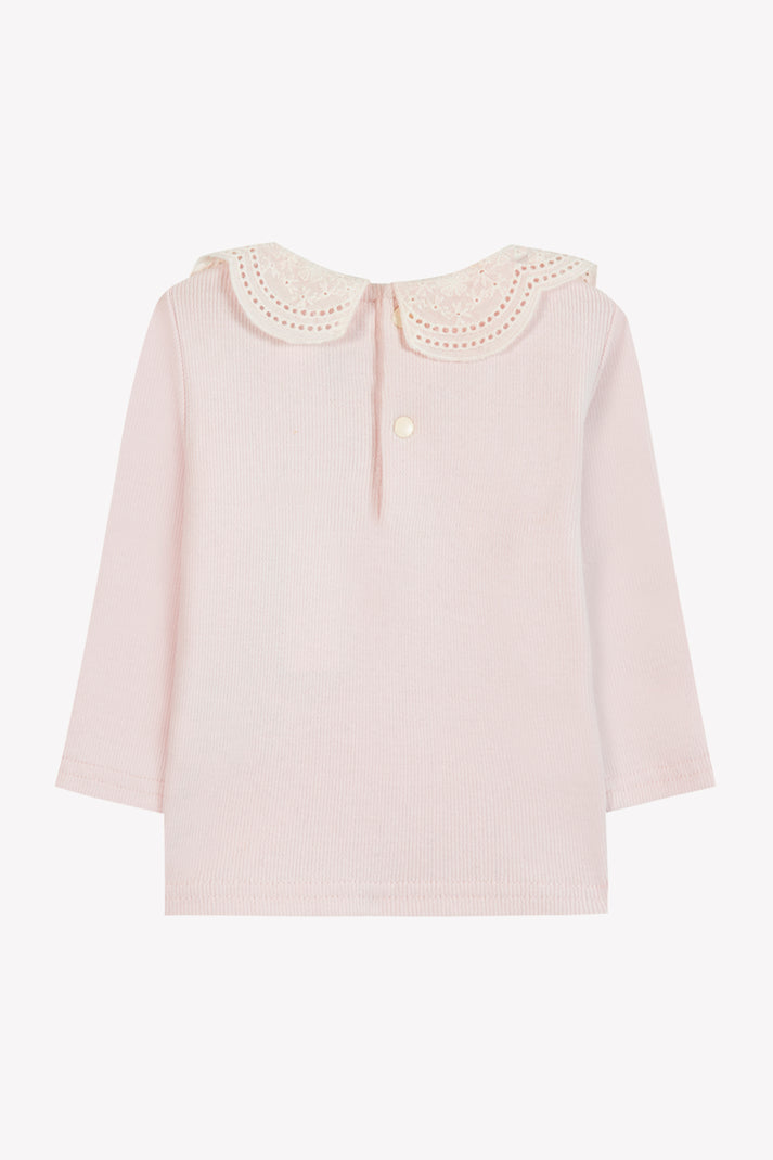 Tartine Et Chocolat T -shirt Lichtroze Halsband Veter Moeder -of -Pearl