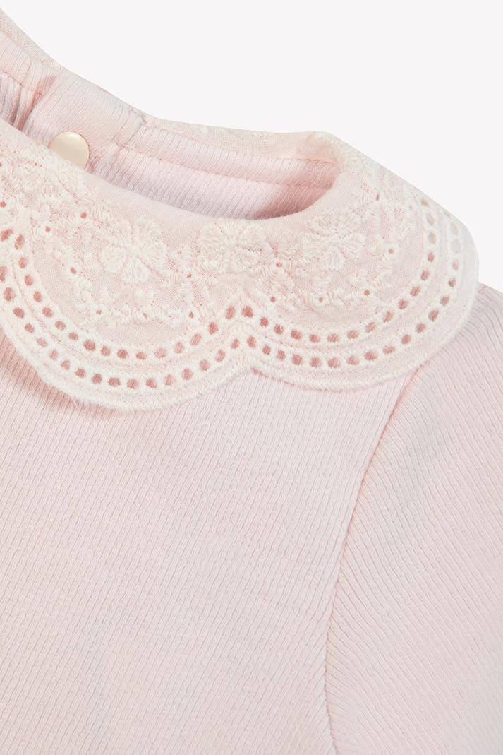 Tartine Et Chocolat T -shirt Lichtroze Halsband Veter Moeder -of -Pearl