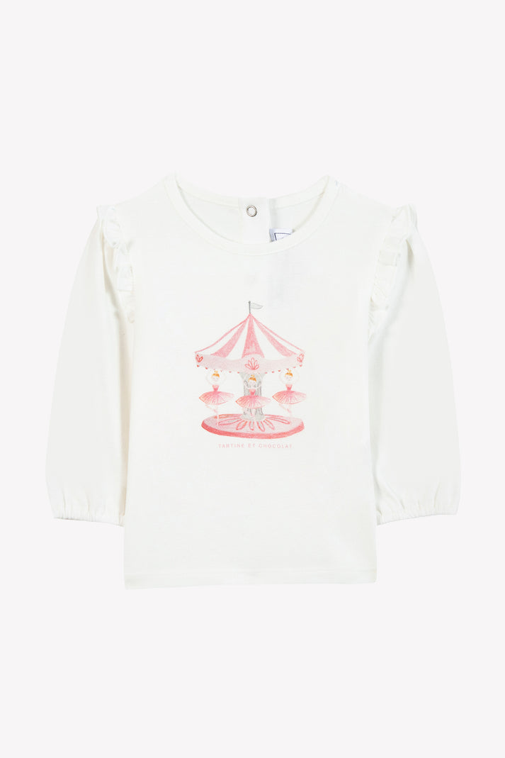 tartine et chocolat T -shirt praline Tekening Merry -go -round Moeder -of -Pearl