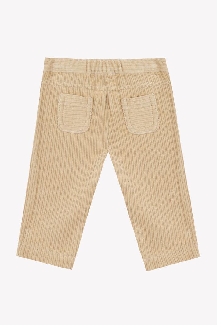 Tartine Et Chocolat Broek Beige In Velours Navy